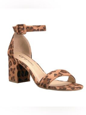 CL by Laundry Women's Tan Leopard Heels